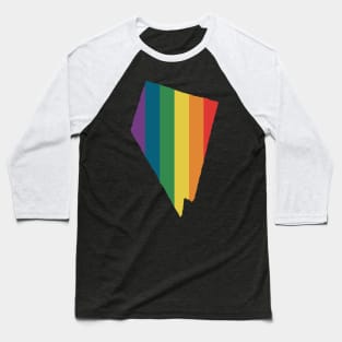 Nevada State Rainbow Baseball T-Shirt